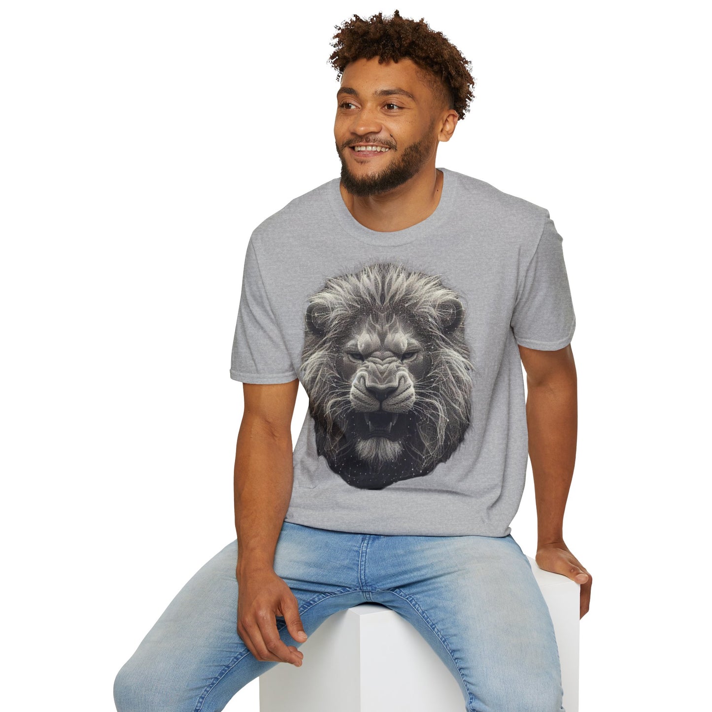 T-Shirt "lion dessiné"