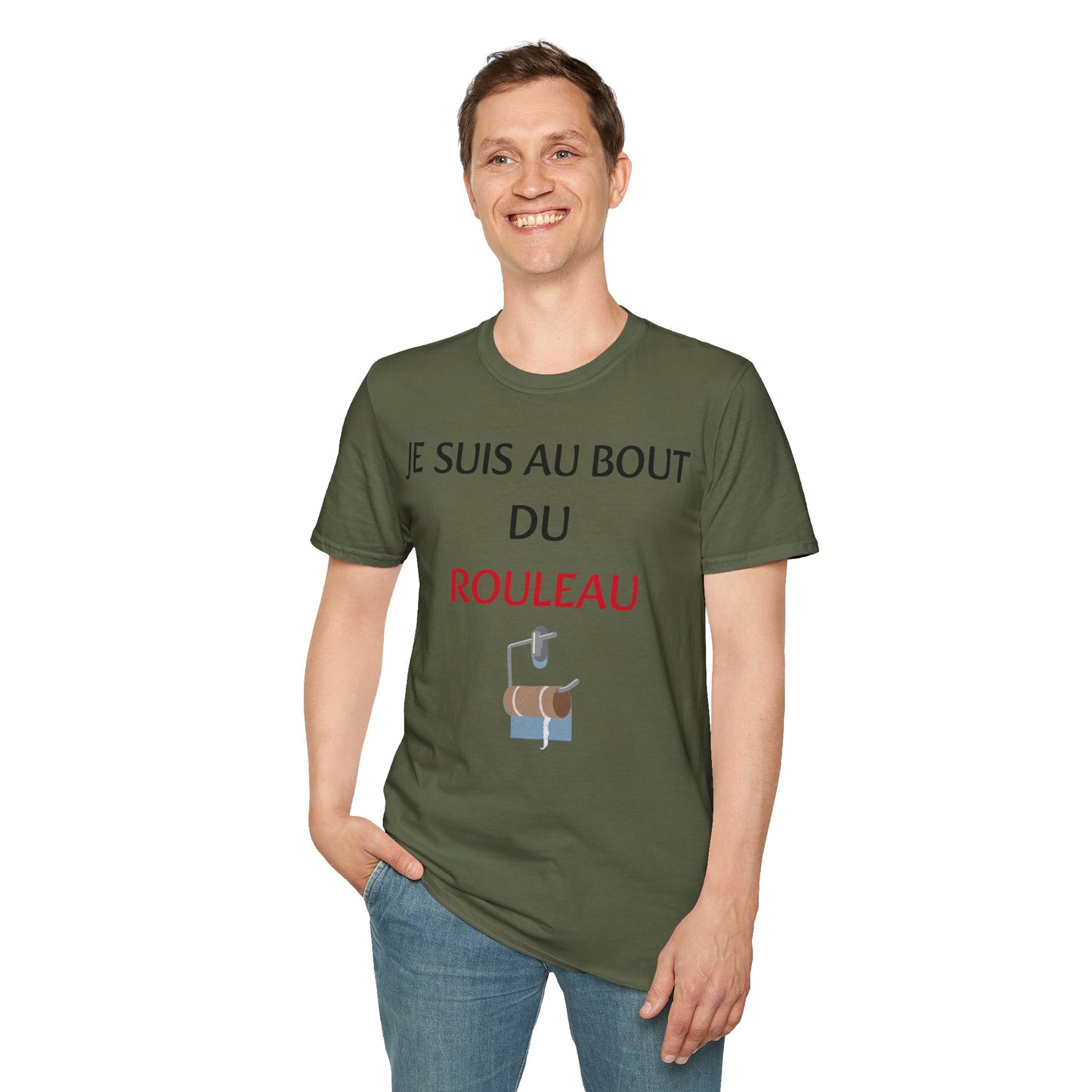 t-shirt "je suis au bout du rouleau"