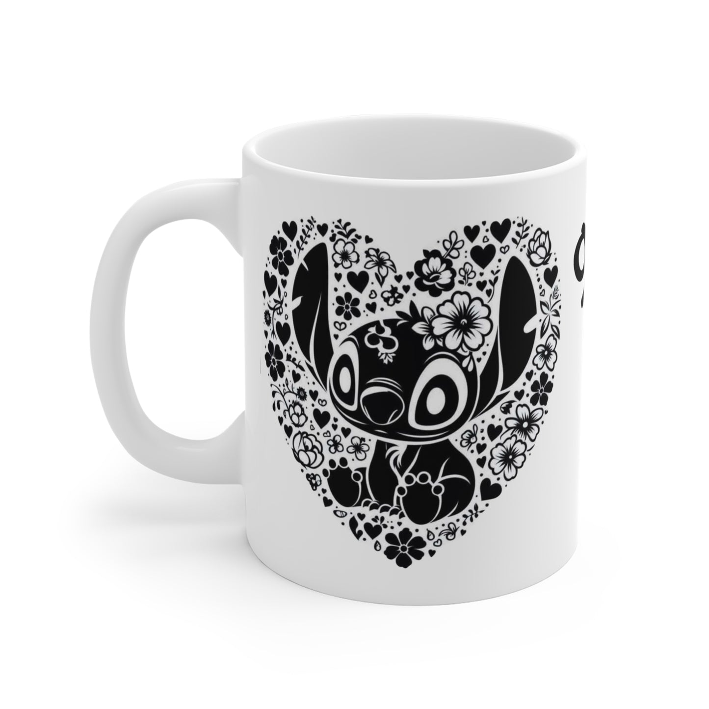 Ohana Floral Ceramic Mug - Perfect Gift for Family & Friends