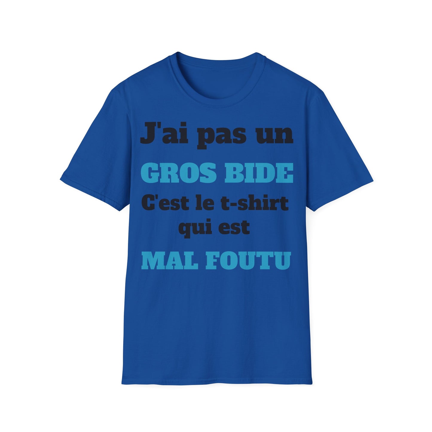 t-shirt "j'ai pas un gros bide"