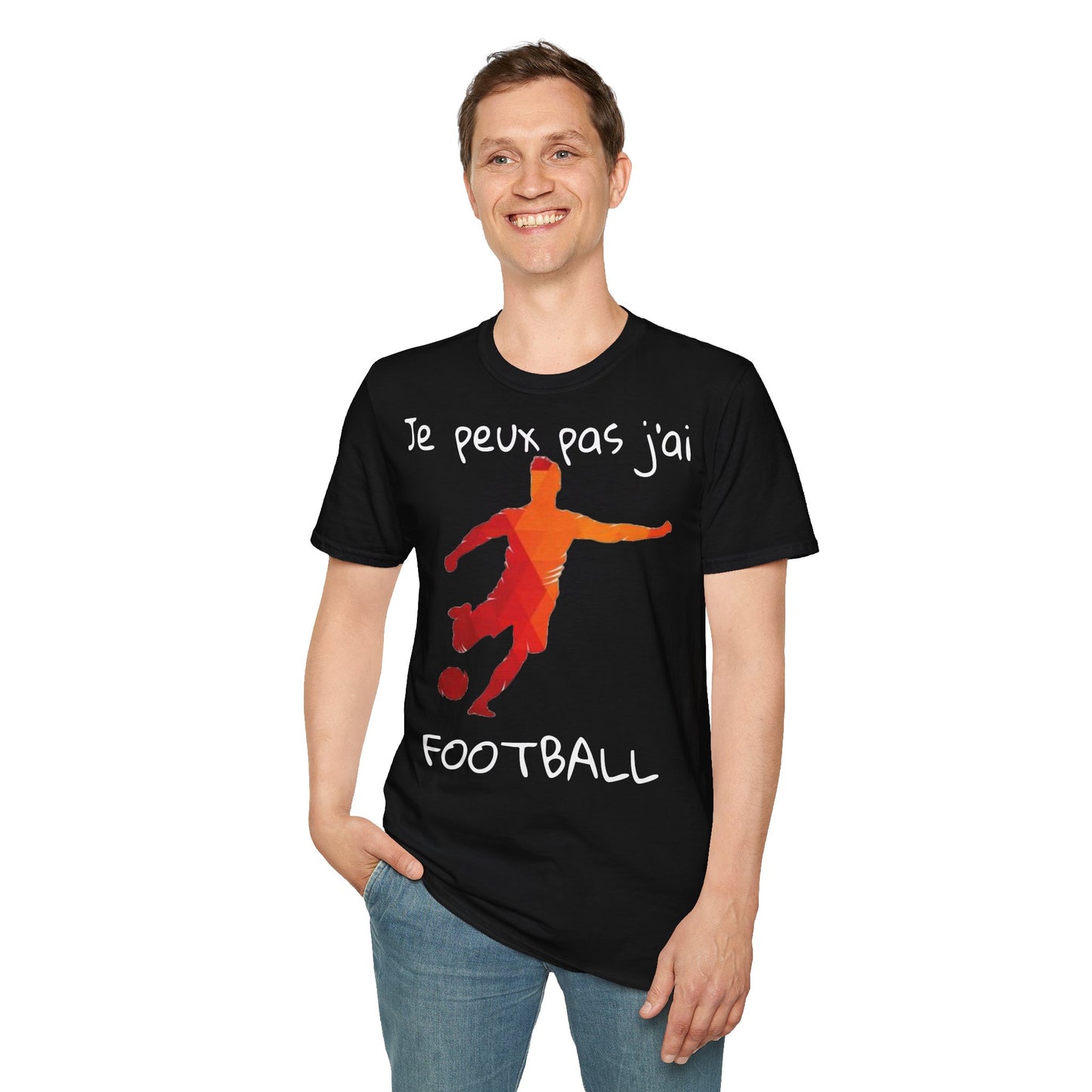 T-Shirt "je peux pas j'ai football"
