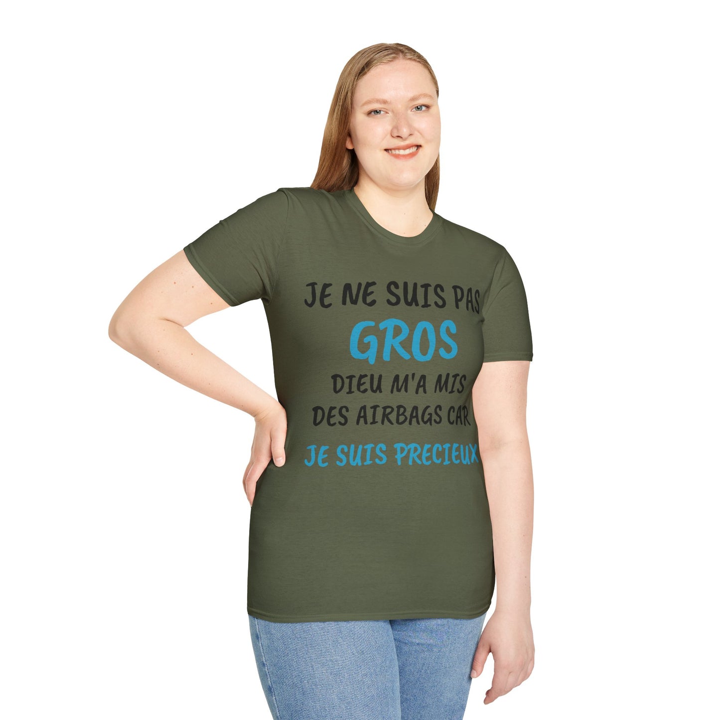 "I'm not fat, God gave me airbags" T-shirt