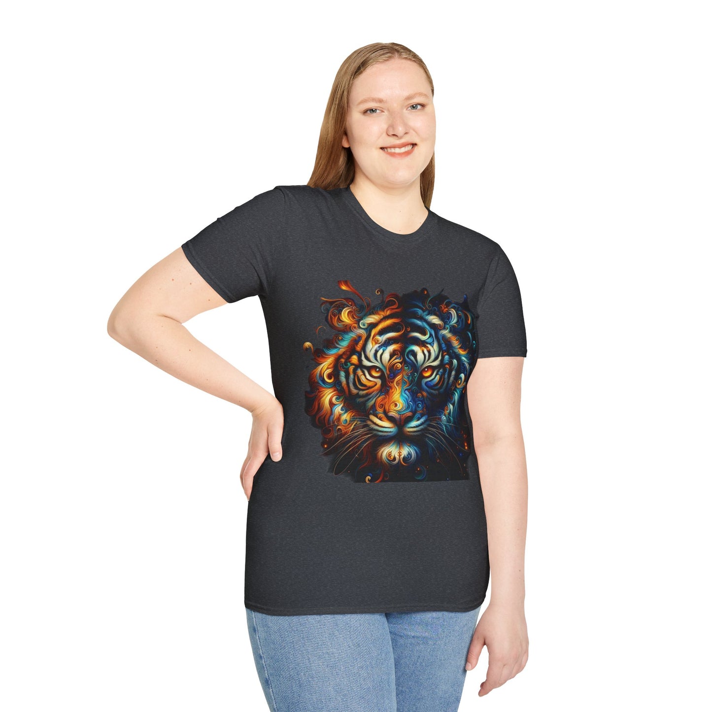 T-shirt tigre artistique