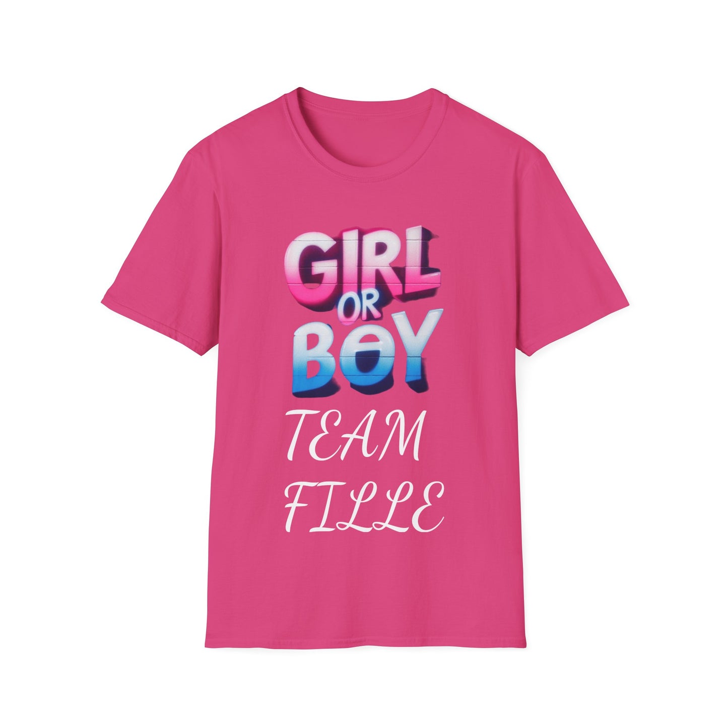 „Team Girl Junge oder Mädchen“ T-Shirt