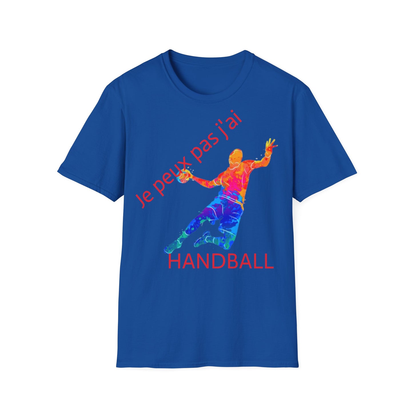 t-shirt "je peux pas j'ai handball"