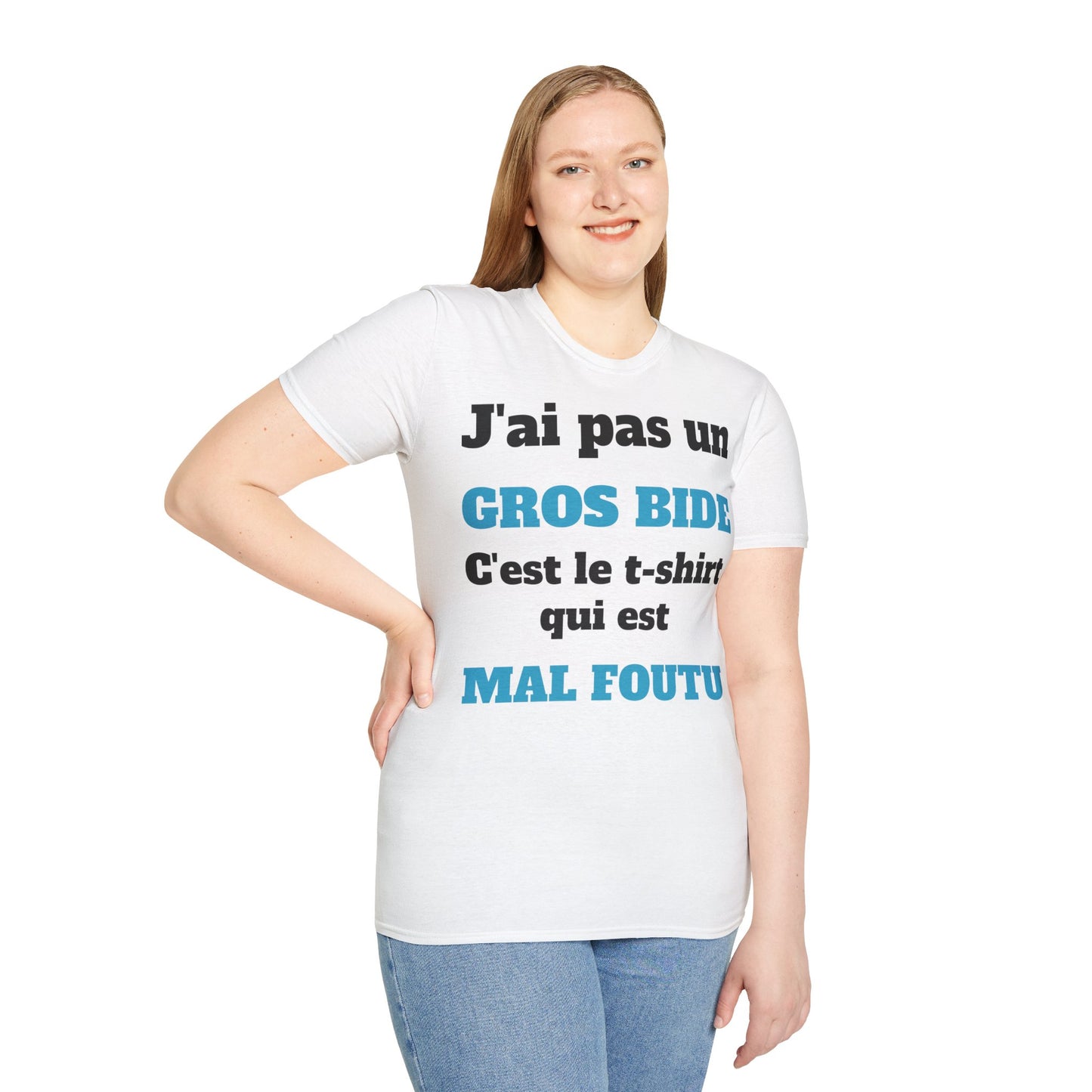 t-shirt "j'ai pas un gros bide"