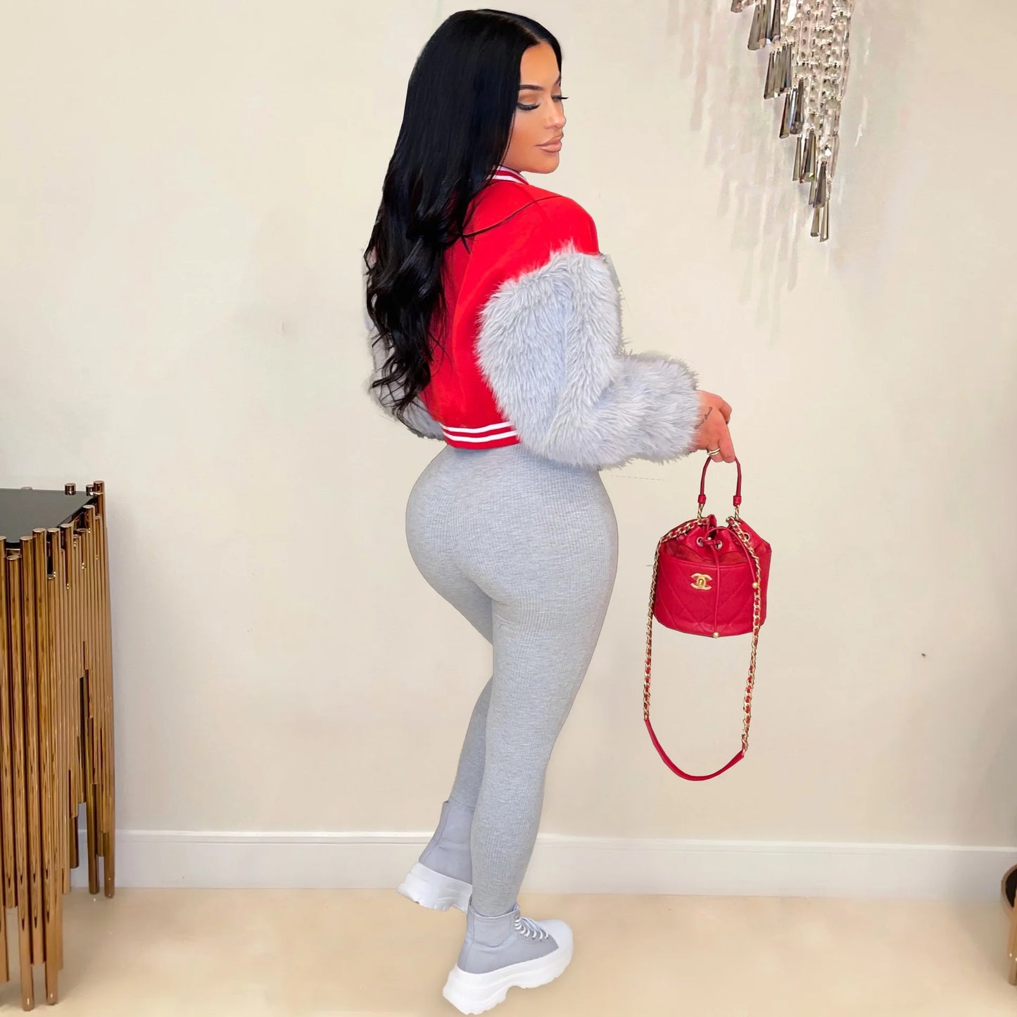 Veste de Baseball à manches longues pour femmes,  Patchwork de lettres, pour le sport, Streetwear, manteaux d'hiver et de printemps