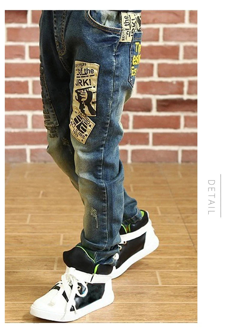 IENENS 4-11Y garçons Slim jean droit été classique couleur claire bas enfants Denim pantalons longs enfants bébé garçon pantalon décontracté