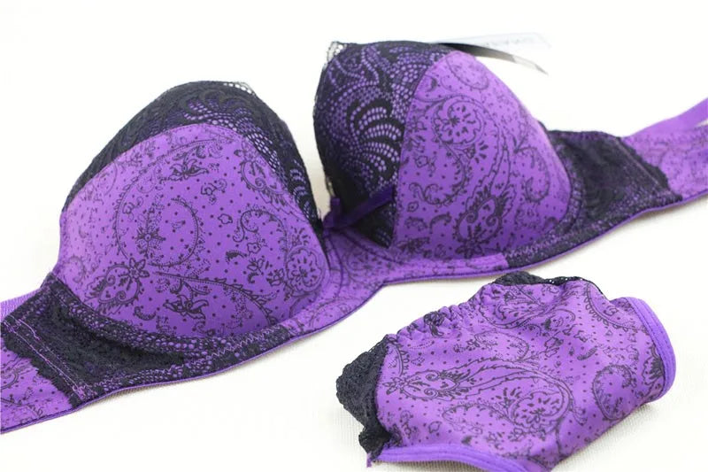 nouveau ensemble de soutiens-gorge pour femmes Sexy grande taille Lingerie féminine dentelle brodée