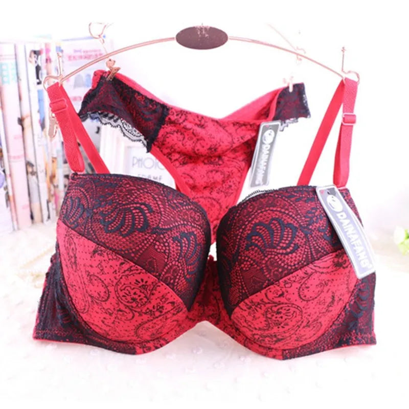 nouveau ensemble de soutiens-gorge pour femmes Sexy grande taille Lingerie féminine dentelle brodée