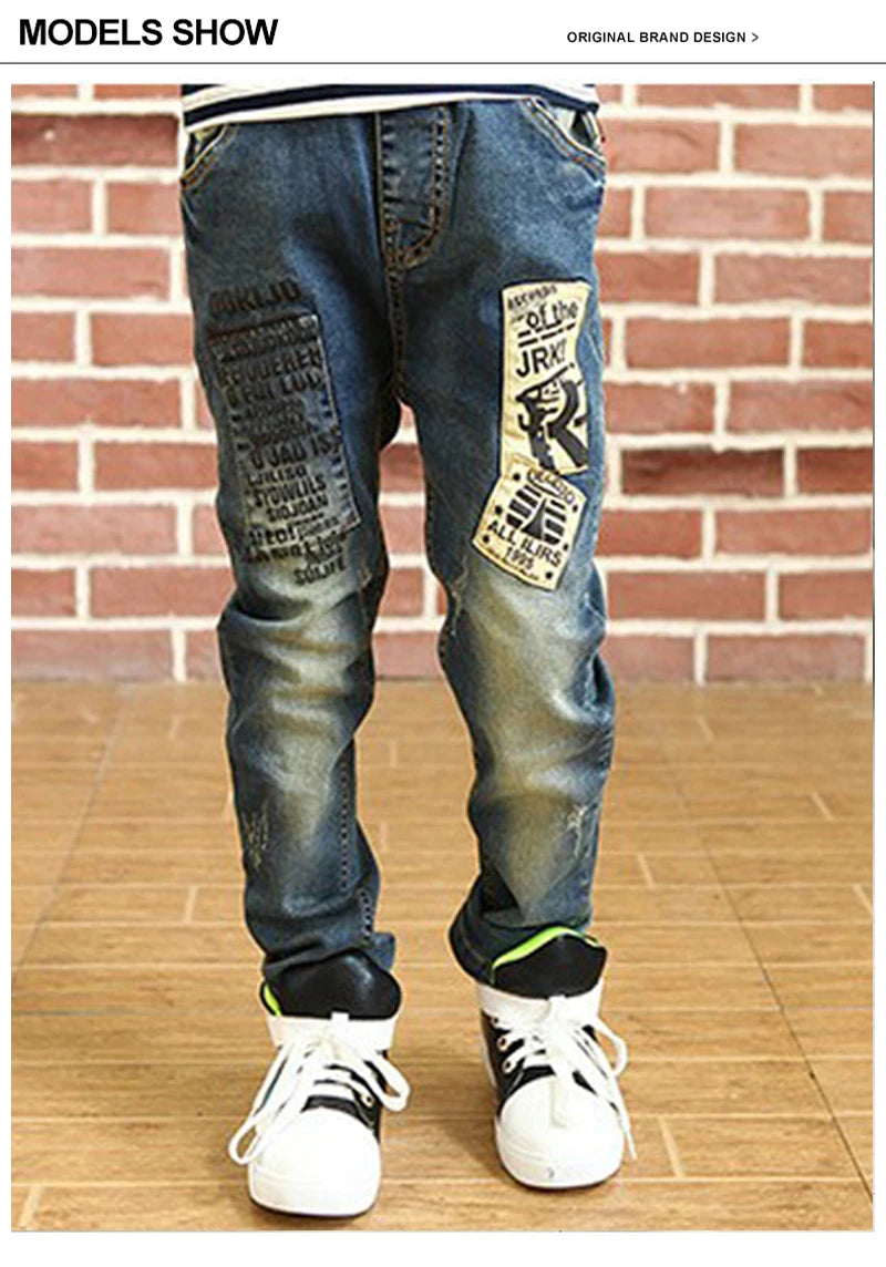 IENENS 4-11Y garçons Slim jean droit été classique couleur claire bas enfants Denim pantalons longs enfants bébé garçon pantalon décontracté