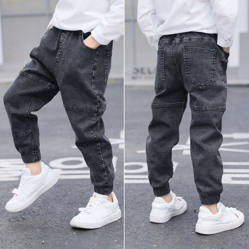 IENENS Enfants Garçons Jeans Bébé Vêtements Pantalons Classiques Enfants Denim Vêtements Infantile Garçon Décontracté Bowboy Bas Pantalon 4-11 Ans