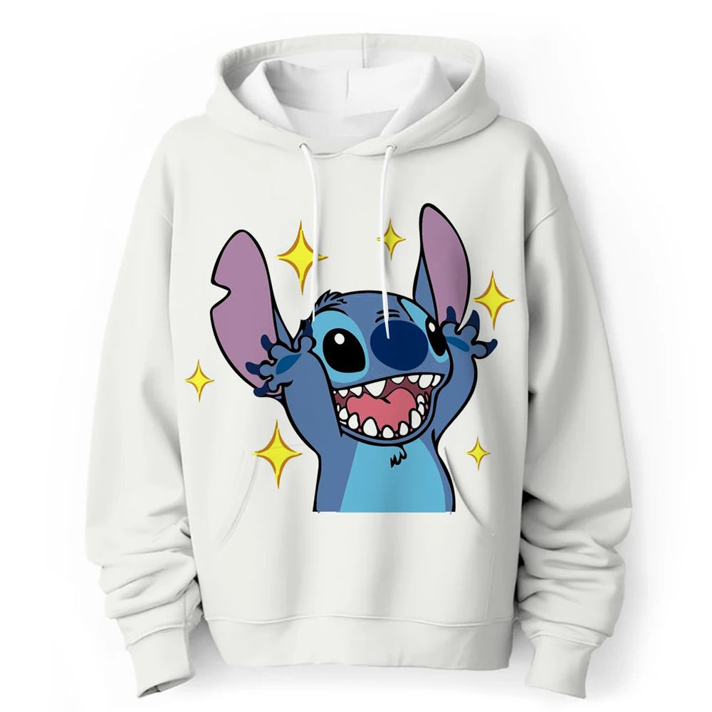 Kawaii Lilo Stitch 4-14 ans enfants Anime sweat garçons filles belle point sweats à capuche garçons vêtements imprimer dessin animé graphique enfants