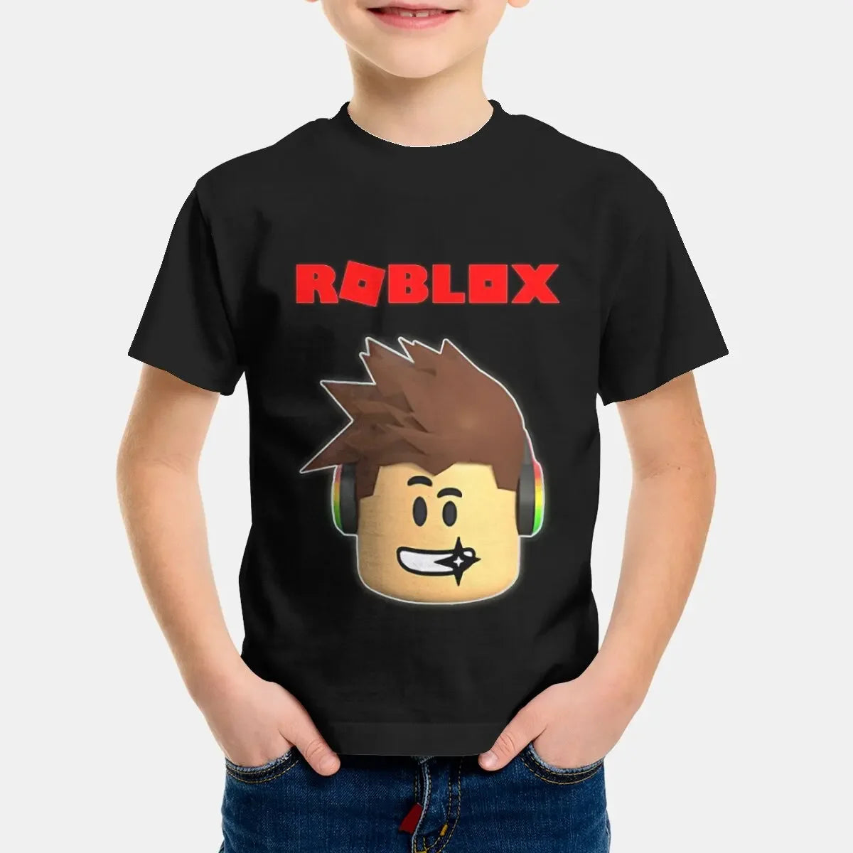vêtements 5 à 14 ans hommes vêtements de plein air pour r-robloxes enfants garçon fille enfant T-Shirt t-shirts