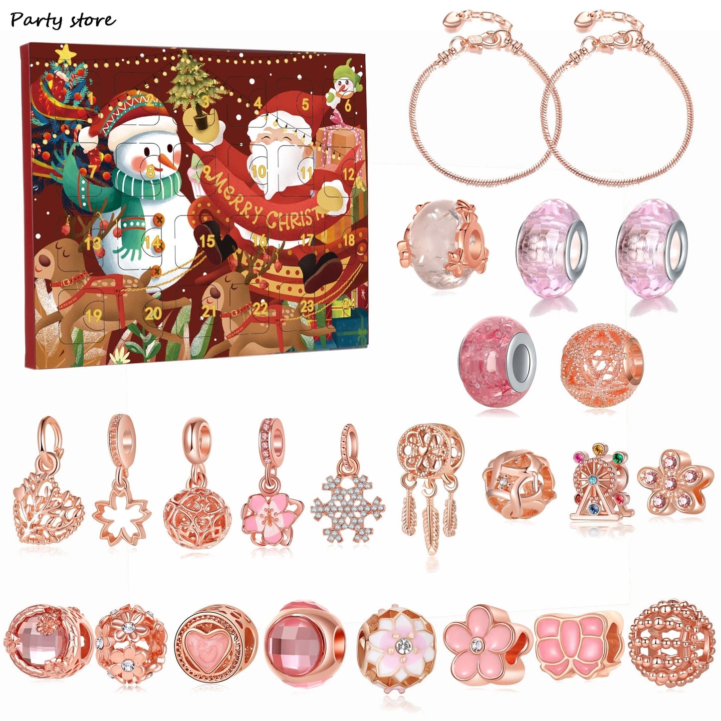 2024 Advent Countdown Calendar, Christmas Ornaments, Kids Gift, 24 Day Christmas Calendar, Christmas Decor