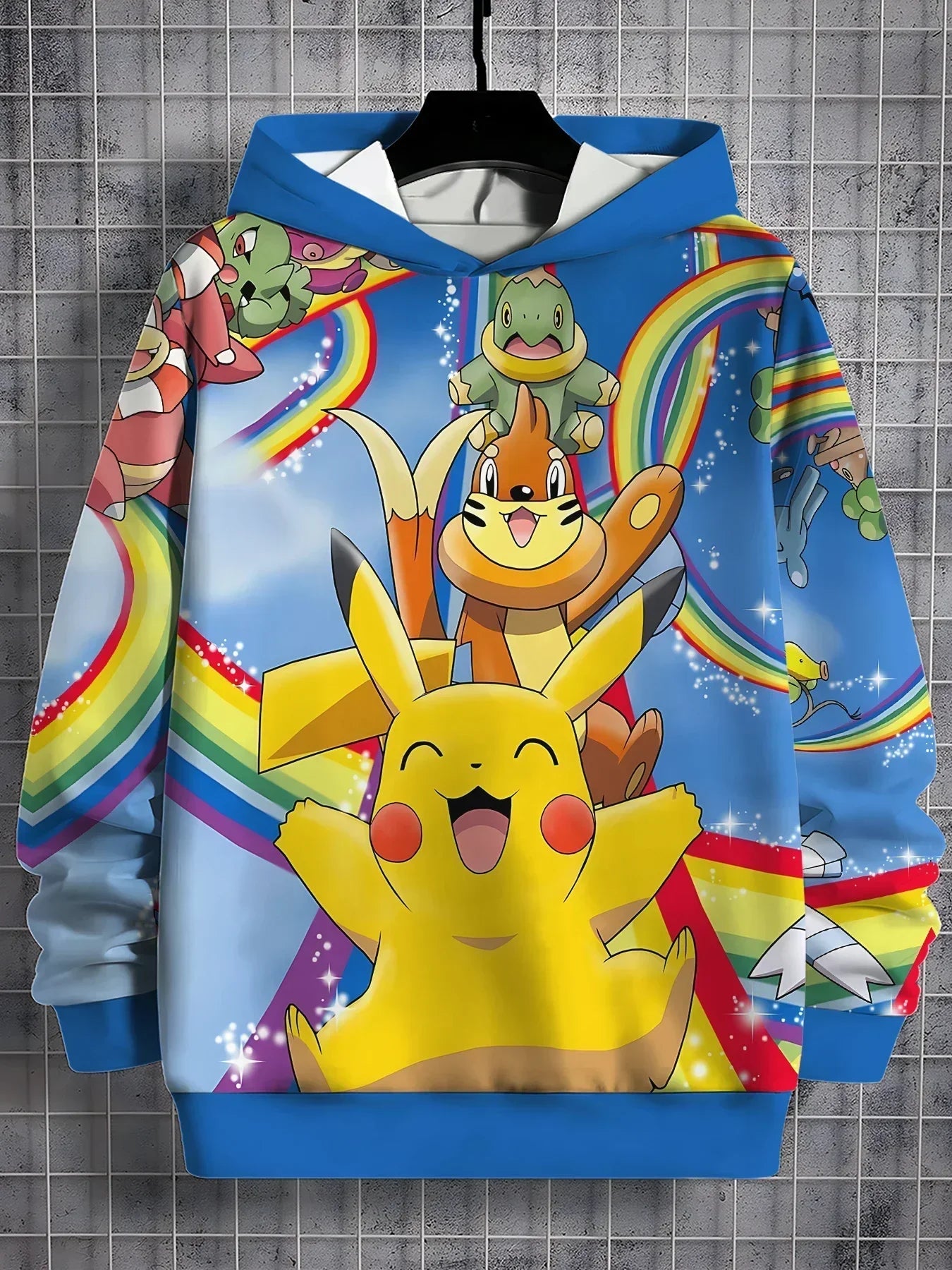 Sweat-shirt à capuche imprimé 3D Pikachus mignon Pokemons de dessin animé toutes saisons pour enfants, pull Cool, vêtements unisexes pour garçons et filles