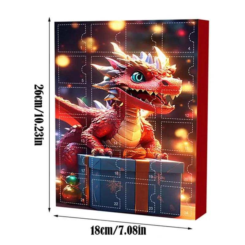 Calendrier de l'Avent Compte à rebours de Noël Mignon acrylique Dinosaure Pendentif Jouet Décoration d'arbre de Noël sac à dos voiture pendentifs plats Cadeaux