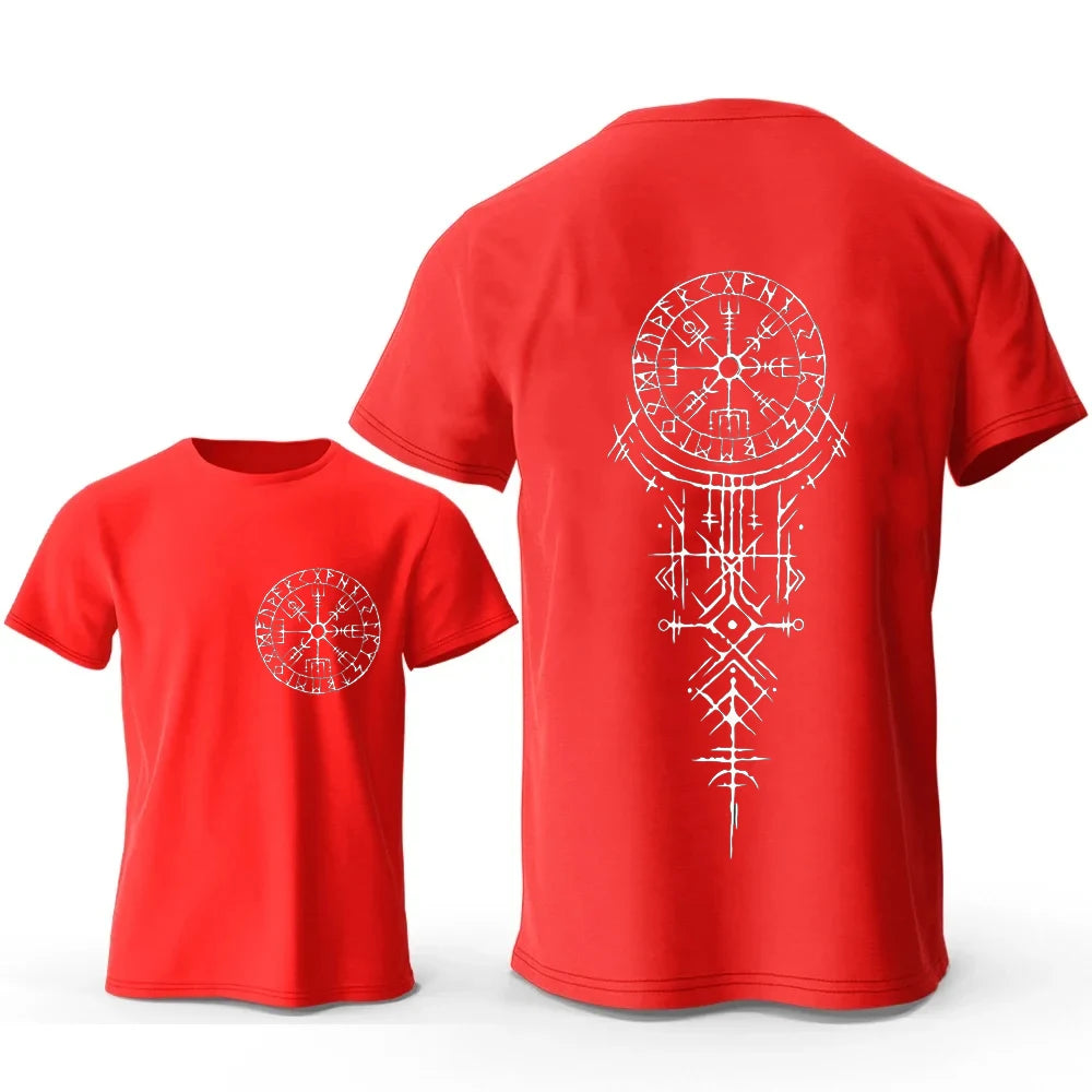 Viking Runic boussole graphique T-shirts voyage drôle T-shirts à manches courtes hauts mode décontracté Harajuku T-shirts hommes marque T-shirts