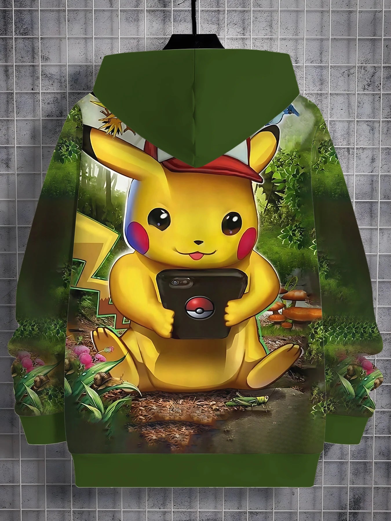 Sweat-shirt à capuche imprimé 3D Pikachus mignon Pokemons de dessin animé toutes saisons pour enfants, pull Cool, vêtements unisexes pour garçons et filles