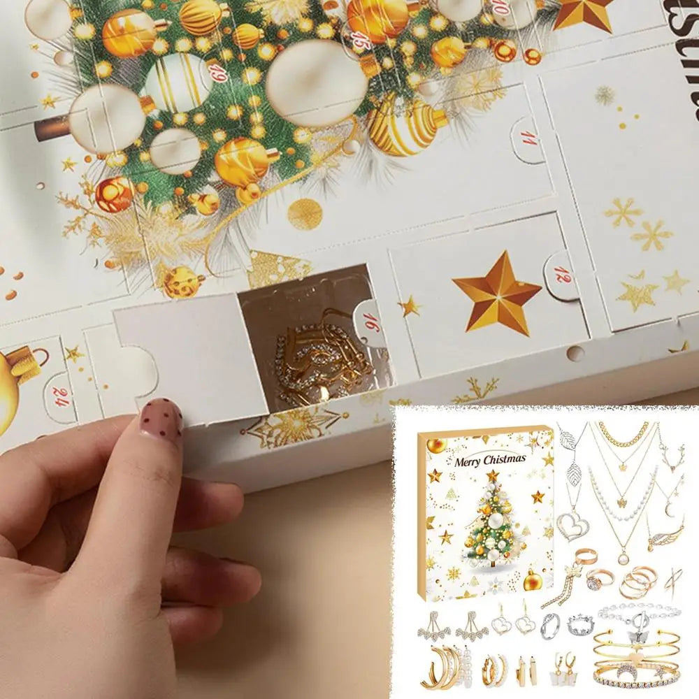 calendrier de l'avant pour fille avec bijoux 2024