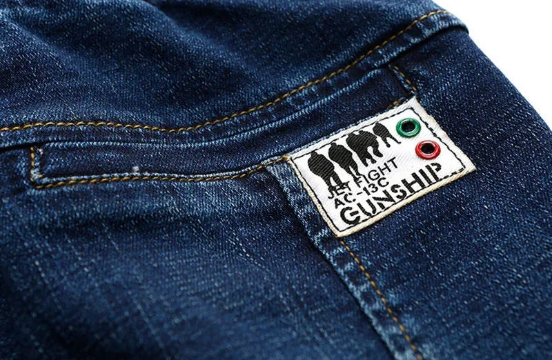 DIIMUU 4-11 ans garçons vêtements Slim droit jean jeunes pantalons enfants bébé enfants Denim vêtements pantalon taille élastique bas