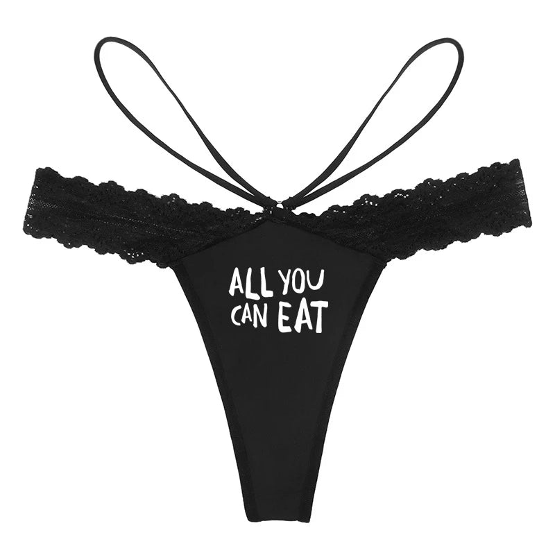 TOUT CE QUE VOUS POUVEZ MANGER Femmes Sexy Dentelle Lingerie Tentation G String Nouvelle Mode Sous-Vêtements Coquins pour Femmes Filles Femmes Slips En Coton