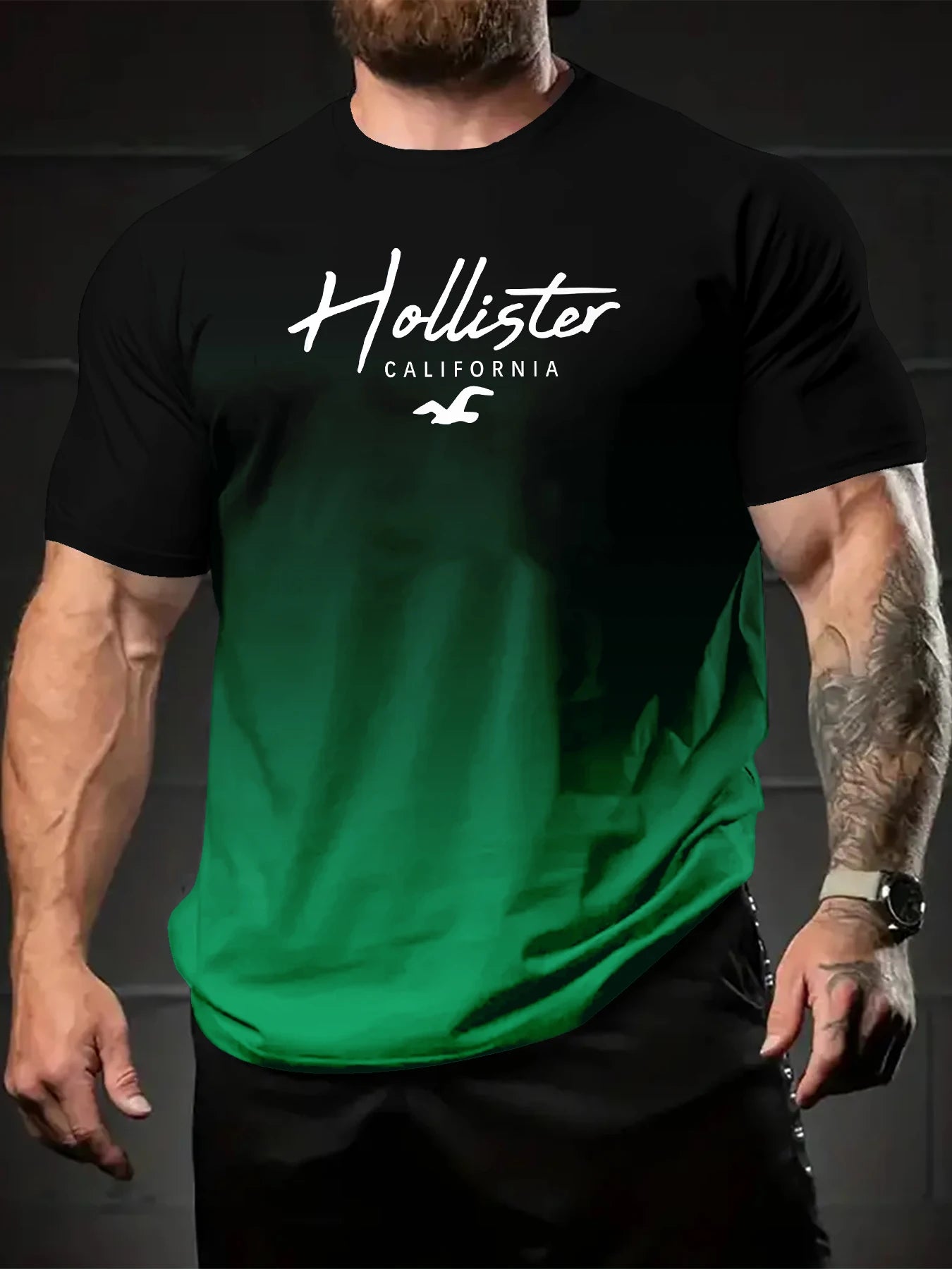T-shirt à manches courtes pour hommes, nouveau style minimaliste imprimé, chemise créative et décontractée, tendance rétro de rue, col rond, haut ample décontracté