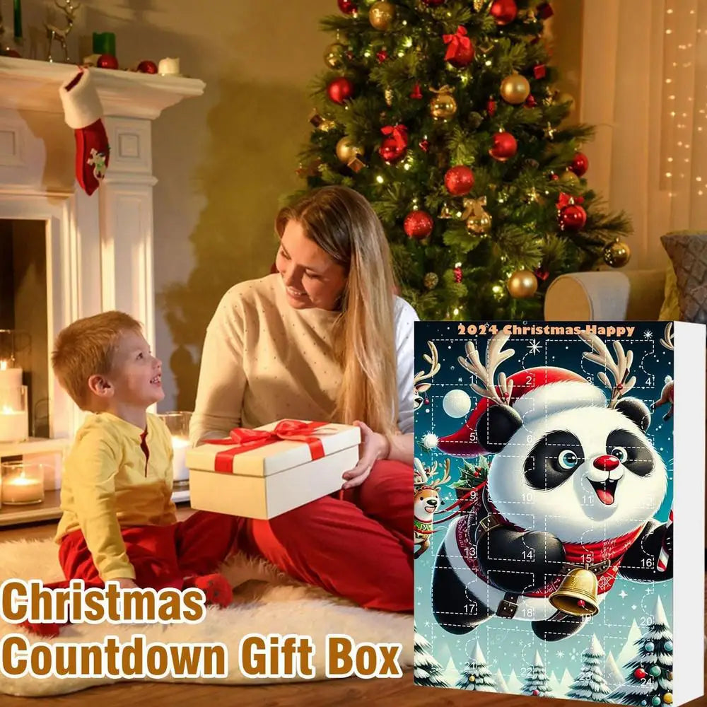 2024 Christmas Advent Calendar, Toy Gift Box, Panda Ornament, Christmas Tree Decoration, Dachshund Ornaments for Holiday Party