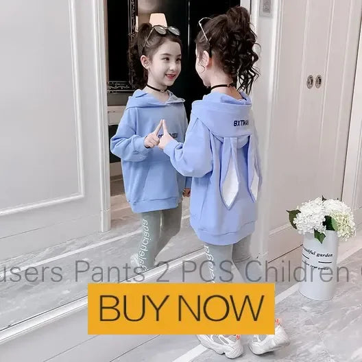 Ensemble de vêtements pour filles, sweat-shirt et pantalon décontractés pour enfants, 2 pièces, survêtement, tenue pour enfants, vêtements de sport imprimés, 1-9, nouvelle collection printemps-automne