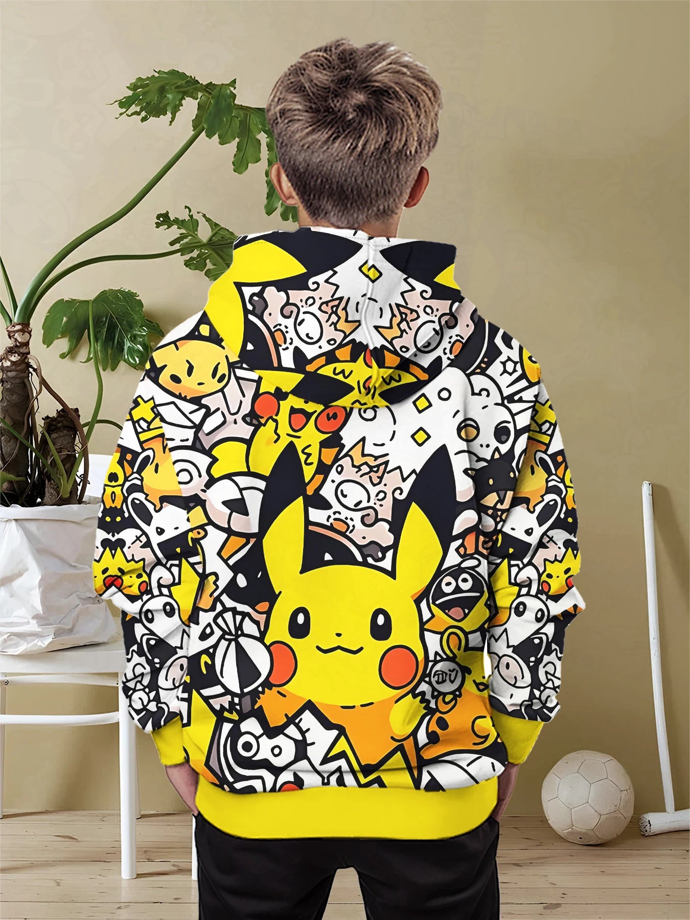 Sweat-shirt à capuche imprimé 3D Pikachus mignon Pokemons de dessin animé toutes saisons pour enfants, pull Cool, vêtements unisexes pour garçons et filles