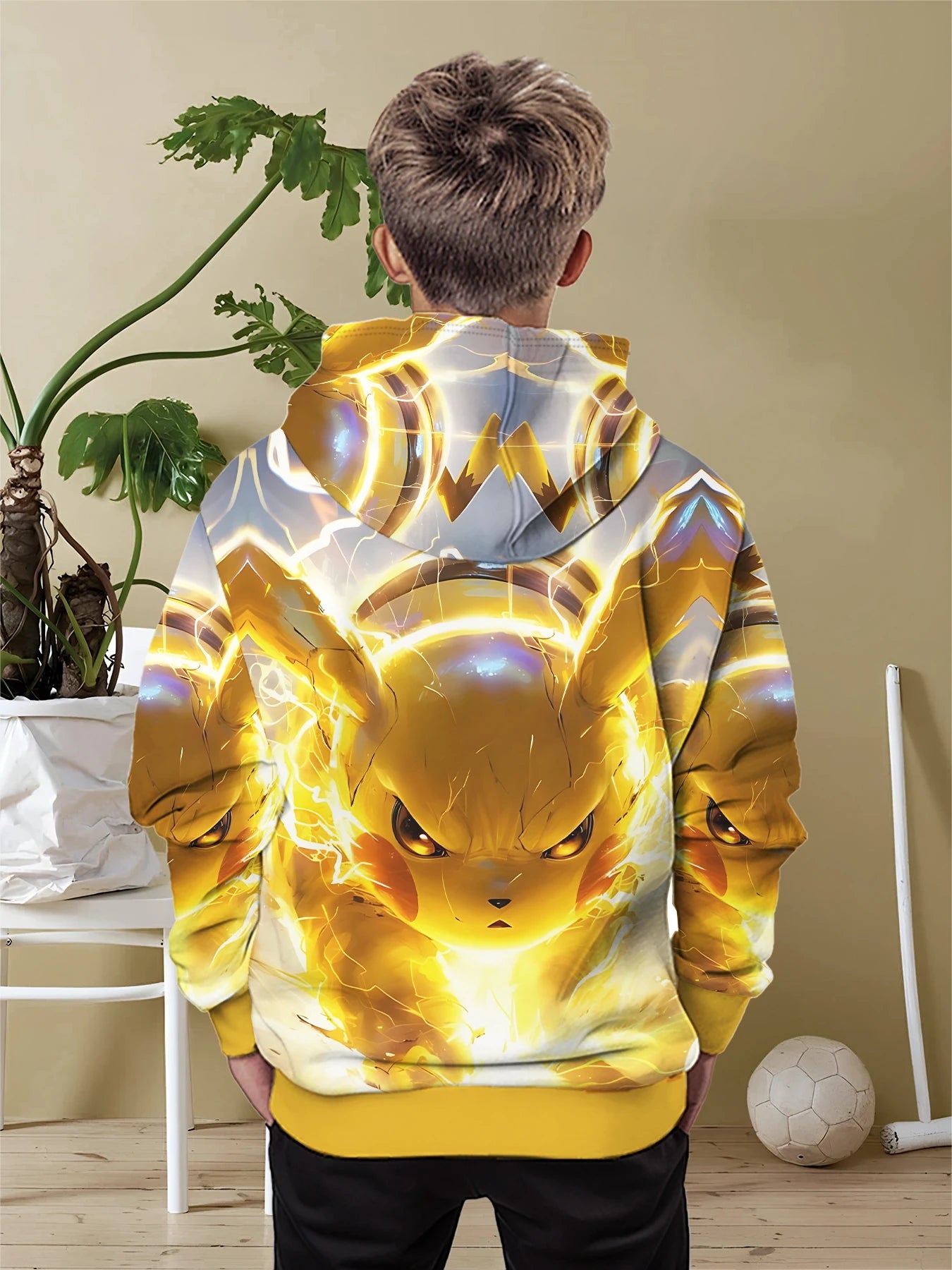 Sweat-shirt à capuche imprimé 3D Pikachus mignon Pokemons de dessin animé toutes saisons pour enfants, pull Cool, vêtements unisexes pour garçons et filles