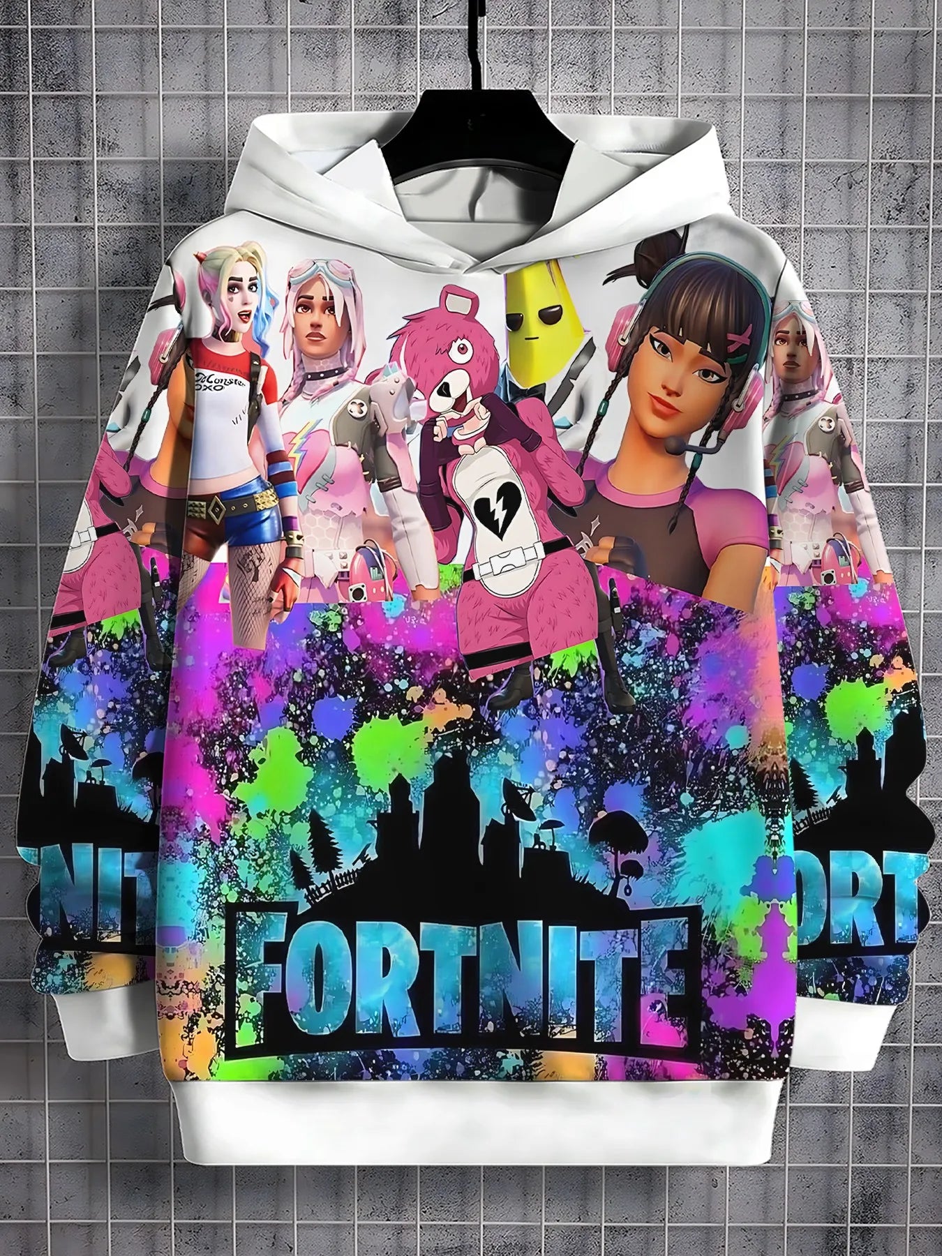 For-Popular-Games-F-Fortnites-3D Imprimer Toutes Les Saisons Enfants Sweat-Shirt Décontracté Cool Hauts Pullover Vêtements Unisexe Garçon Fille Sweats À Capuche