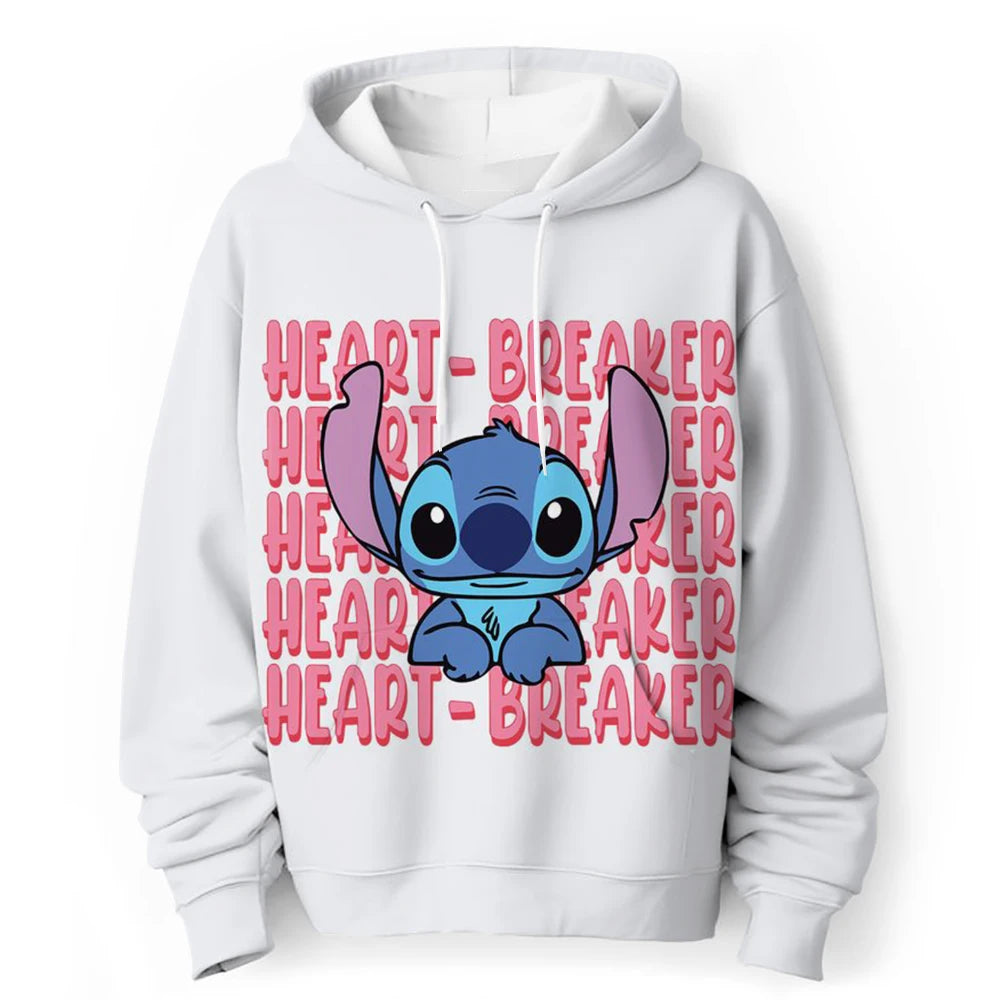 Kawaii Lilo Stitch 4-14 ans enfants Anime sweat garçons filles belle point sweats à capuche garçons vêtements imprimer dessin animé graphique enfants