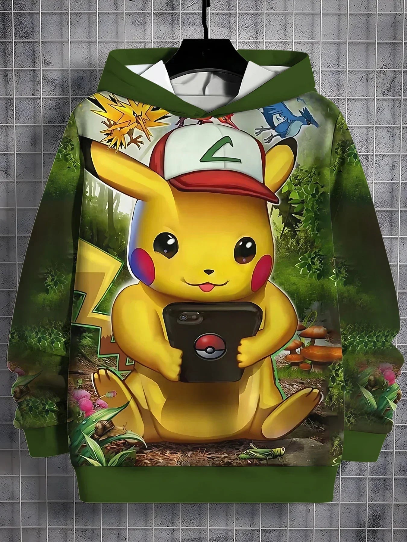 Sweat-shirt à capuche imprimé 3D Pikachus mignon Pokemons de dessin animé toutes saisons pour enfants, pull Cool, vêtements unisexes pour garçons et filles