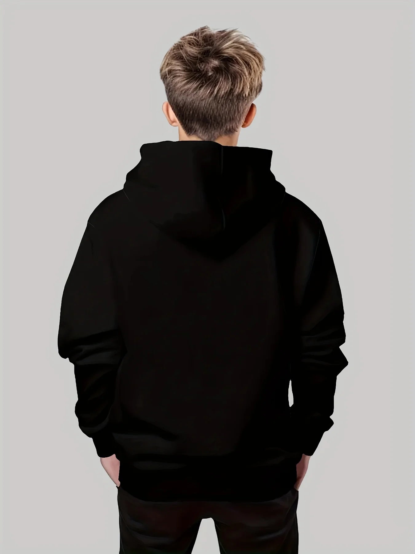 Vêtements pour enfants, sweat à capuche pour garçons, manches longues, imprimé ours Cool, vêtements de printemps et d'automne, à la mode, vêtements d'extérieur