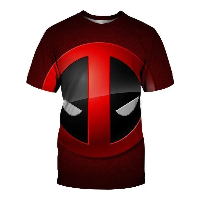 2025 nouveau Garçons Deadpool Anime 3D Imprimé Streetwear Personnalité T-Shirt Enfant/Adulte Décontracté Haut Tendance