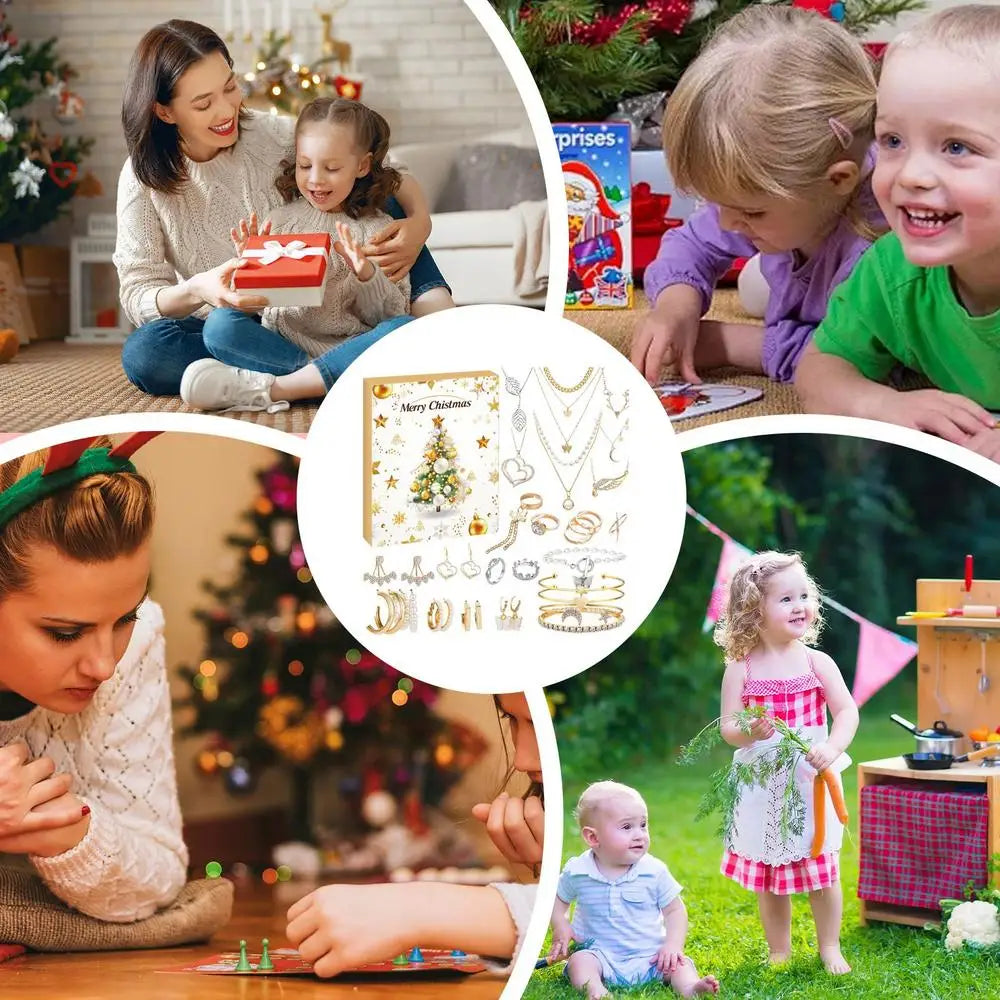 calendrier de l'avant pour fille avec bijoux 2024