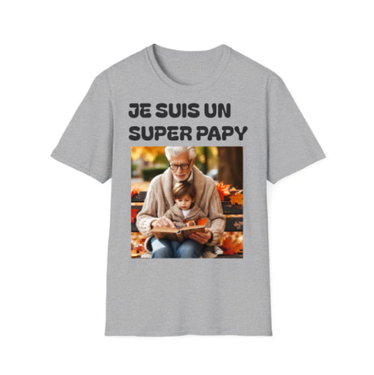 t-shirt personnaliser "je suis un super papy"