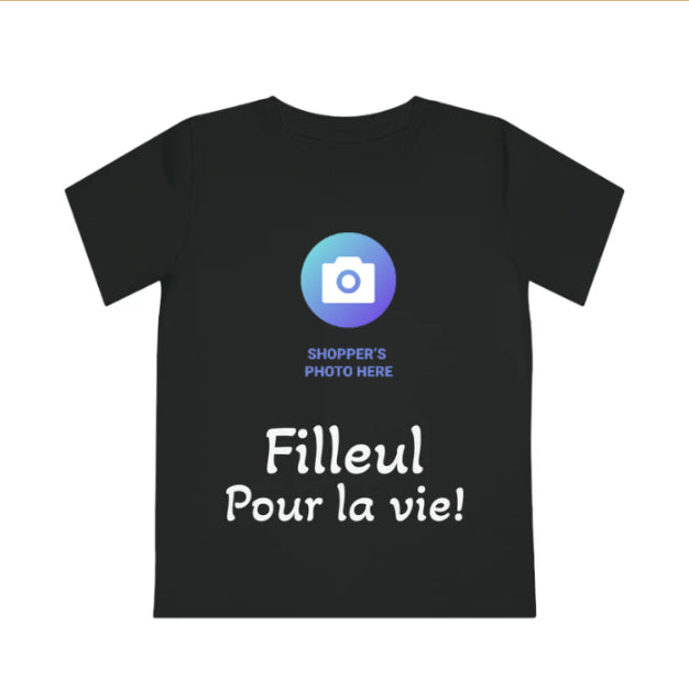 "Godchild for life + photo" T-shirt