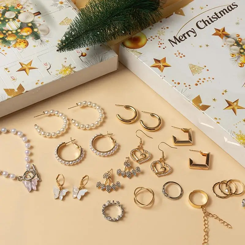 calendrier de l'avant pour fille avec bijoux 2024