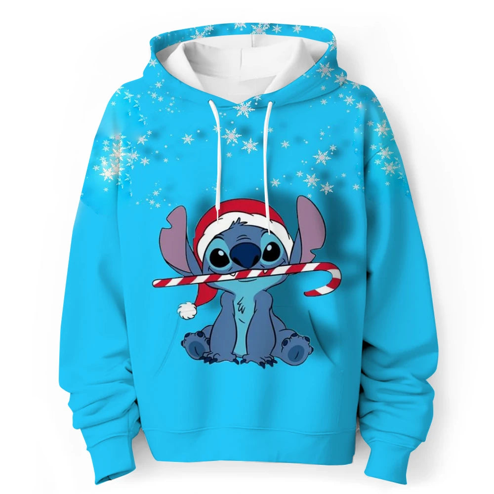 Kawaii Lilo Stitch 4-14 ans enfants Anime sweat garçons filles belle point sweats à capuche garçons vêtements imprimer dessin animé graphique enfants