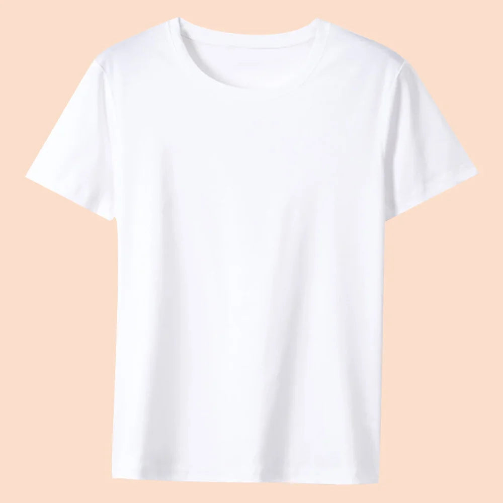 T-Shirts Femme Col Rond Manches Courtes Texte Simple Imprimé Mode D'été Décontracté T-Shirts Femme Hauts Tee