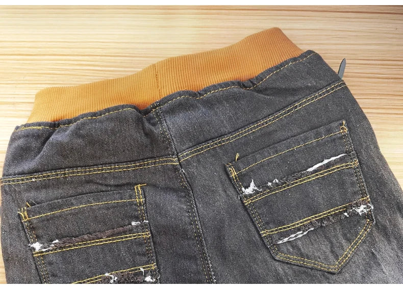 IENENS 4-11Y garçons Slim jean droit été classique couleur claire bas enfants Denim pantalons longs enfants bébé garçon pantalon décontracté