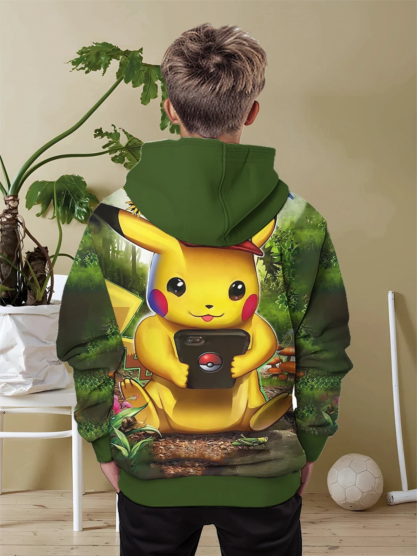 Sweat-shirt à capuche imprimé 3D Pikachus mignon Pokemons de dessin animé toutes saisons pour enfants, pull Cool, vêtements unisexes pour garçons et filles