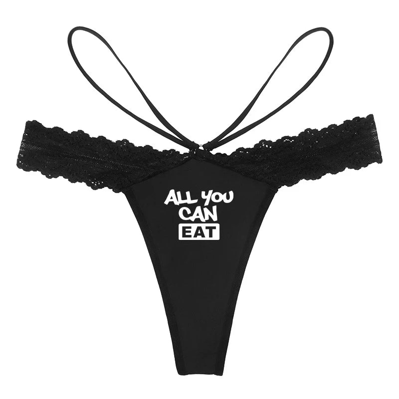 TOUT CE QUE VOUS POUVEZ MANGER Femmes Sexy Dentelle Lingerie Tentation G String Nouvelle Mode Sous-Vêtements Coquins pour Femmes Filles Femmes Slips En Coton