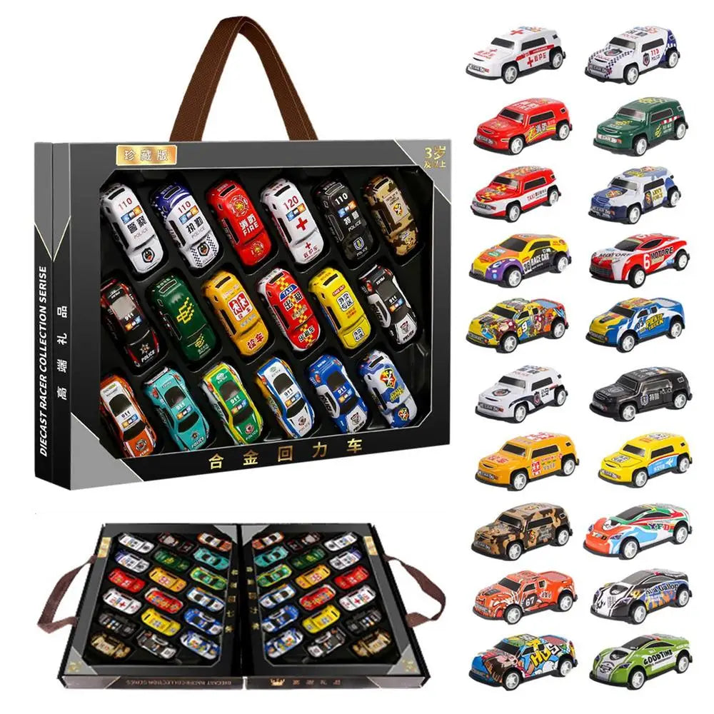 Boîte de calendrier de l'avent 24 jours, 24 pièces, Mini voiture , jouets, calendrier de compte à rebours de noël, cadeaux de noël pour garçons et filles