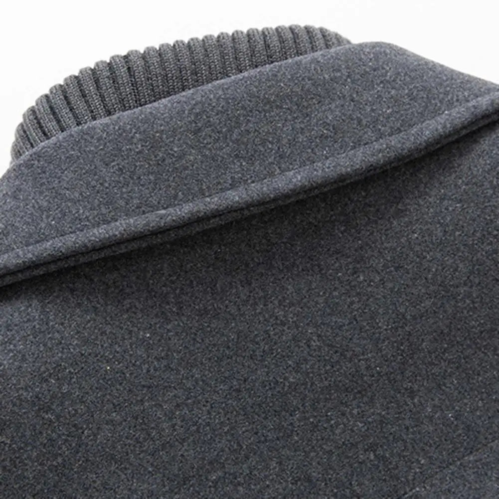 Manteau d'affaires en laine pour hommes, automne/hiver, veste Anti-froid à Double col à la mode, pardessus en laine