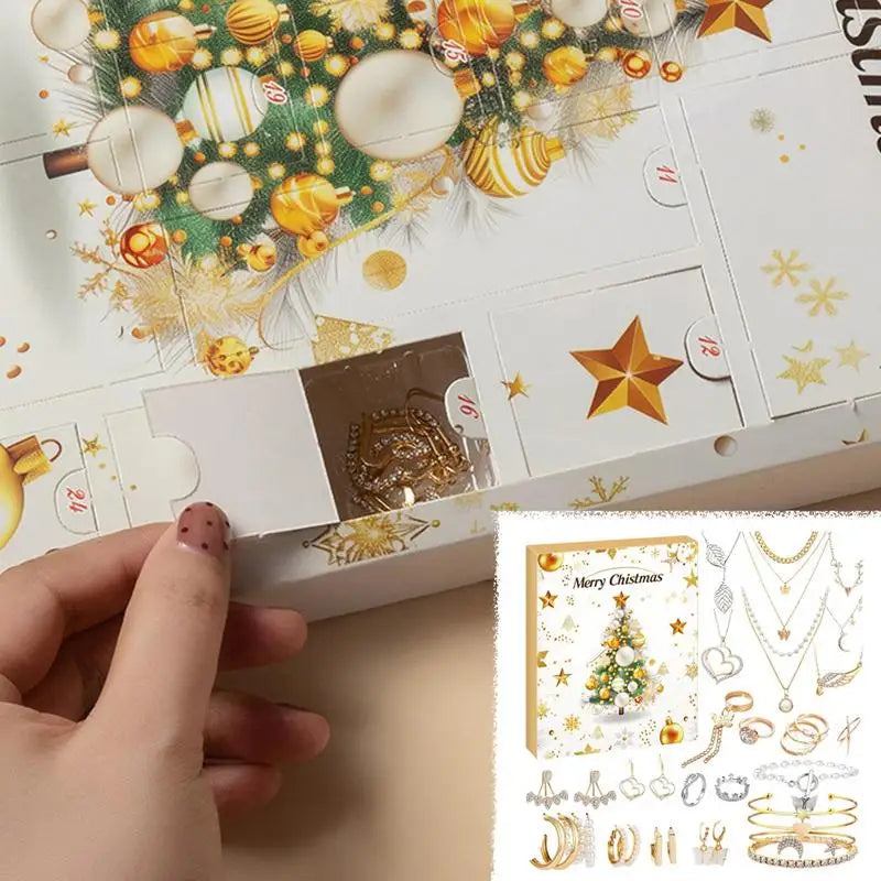calendrier de l'avant pour fille avec bijoux 2024