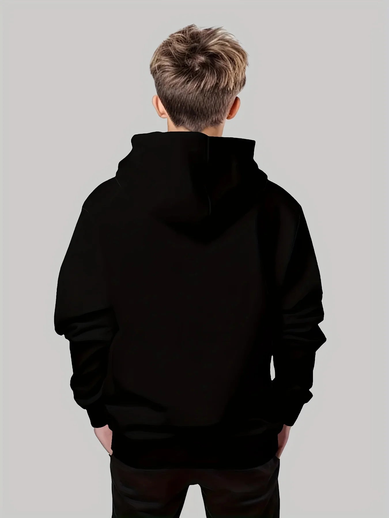 Vêtements pour enfants, sweat à capuche pour garçons, manches longues, imprimé ours Cool, vêtements de printemps et d'automne, à la mode, vêtements d'extérieur