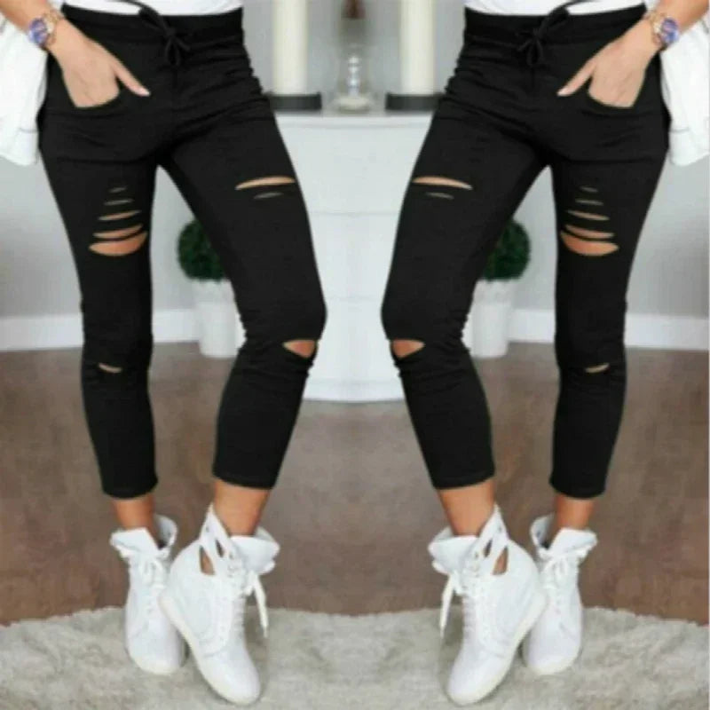 Jean déchiré pour femme femme grande taille pantalon déchiré pantalon crayon extensible Leggings femme jean femme jean